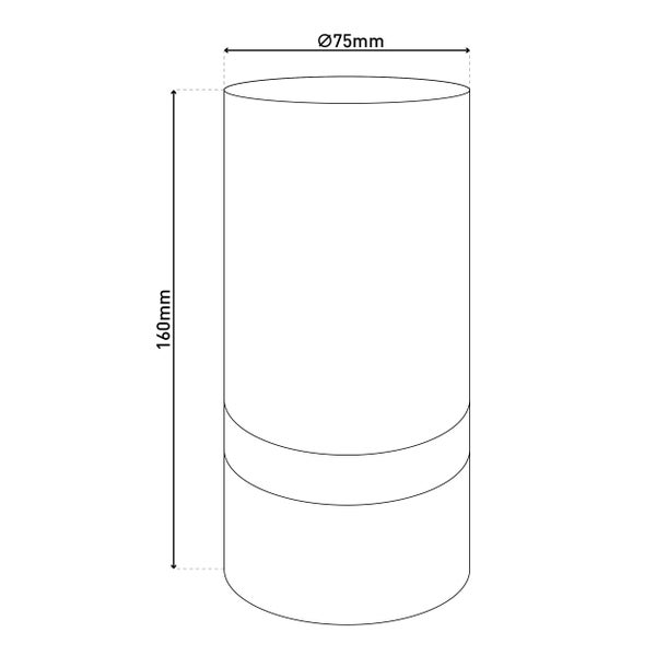 Dekorative Tischleuchte mit zylindrischem Lampenschirm