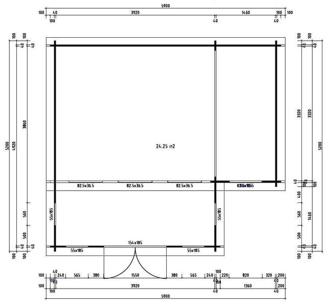 Eckverbinder aus Metall