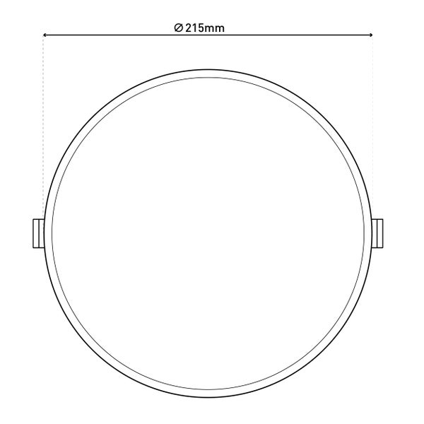 LED-Einbauleuchte, ovale Form