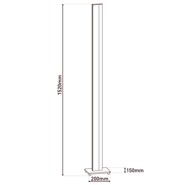 Stehleuchte aus Holz