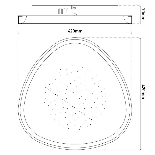 Deckenleuchte mit Sternenhimmel-Effekt
