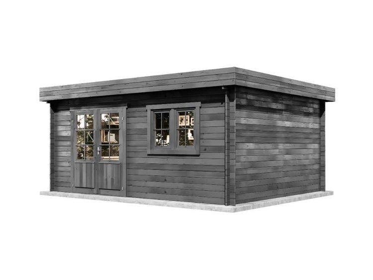 Gartenhaus aus Holz mit Tür und Fenster