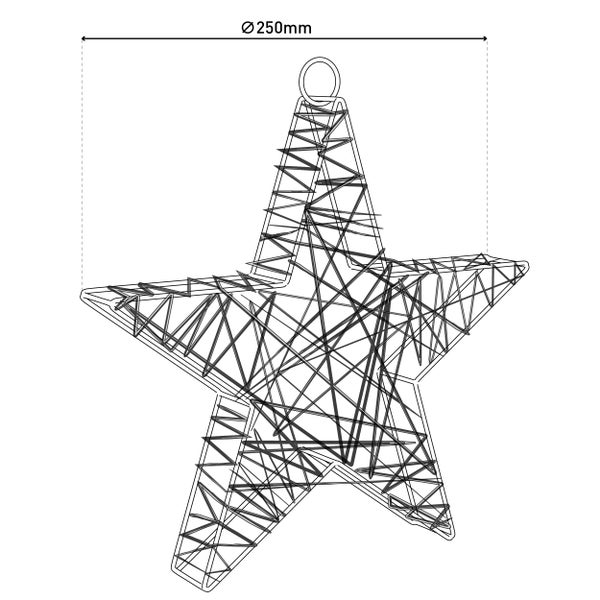 Dekostern, circa 250 Millimeter Durchmesser
