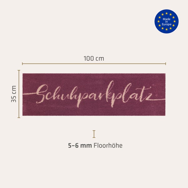 Akzente Feel Badematte mit Motiv in Pink Fußmatte 35 x 100 cm, rutschfest, saugfähig