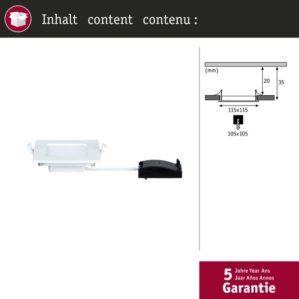 Paulmann Veluna VariFit LED Einbauleuchte rund dimmbar mit Zigbee 1900 Lumen 17 Watt inklusive Verpackung