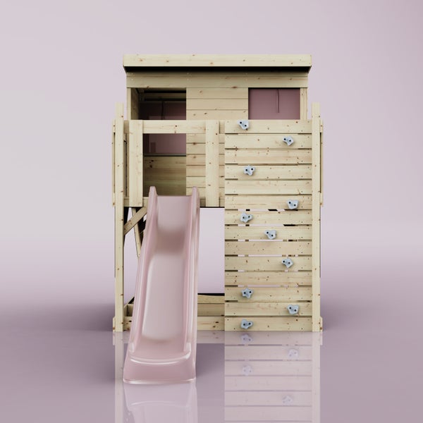 OutdoorToys Stelzenhaus Polarstern aus Holz in Rosa