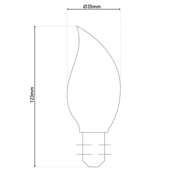 Sechs E14 LED-Leuchtmittel in Tropfenform