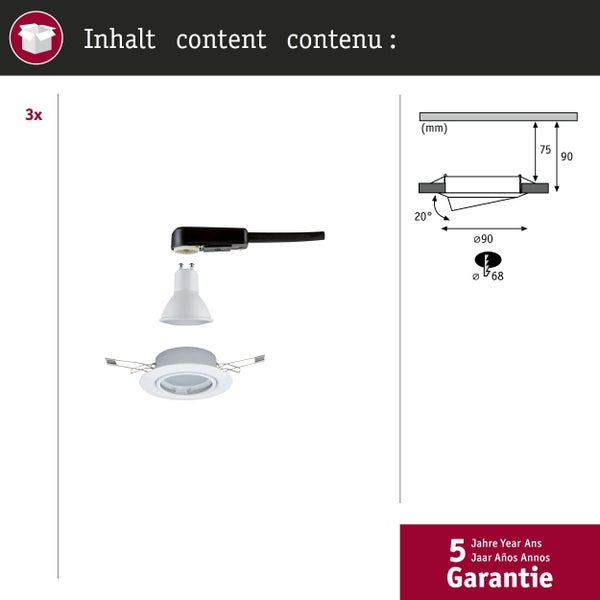 Weiße LED-Unterbauleuchte