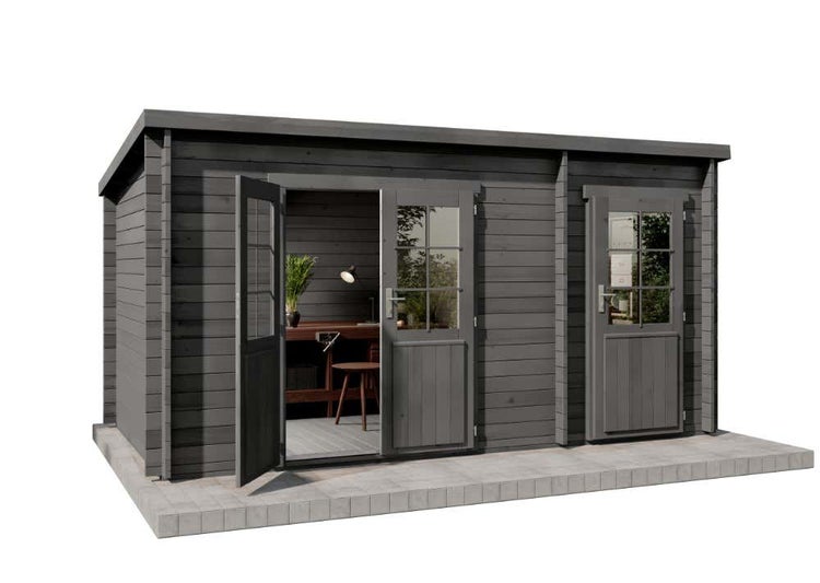 Gartenhaus mit Doppeltür und Fenster