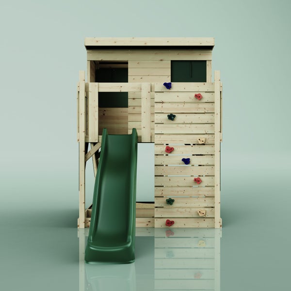 OutdoorToys Stelzenhaus Polarstern aus Holz in Grün