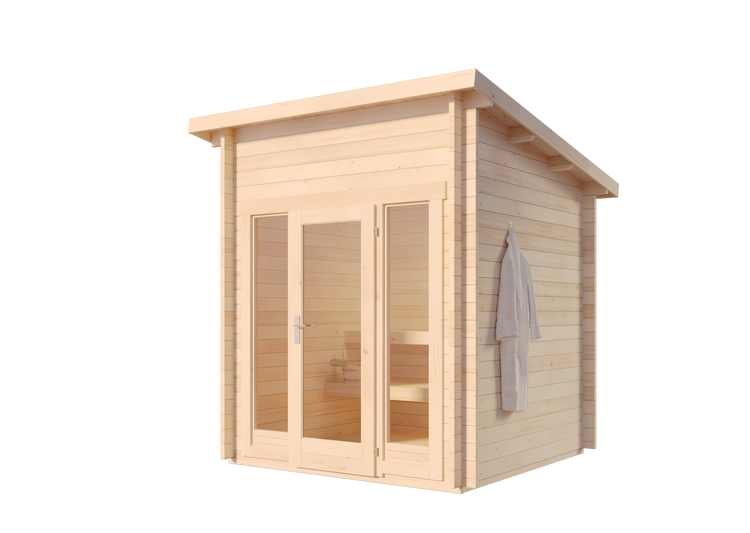 Technischer Grundriss eines Gartenhauses mit den Maßen 2482 mal 2282 Millimeter und einer Grundfläche von 4,01 Quadratmetern.