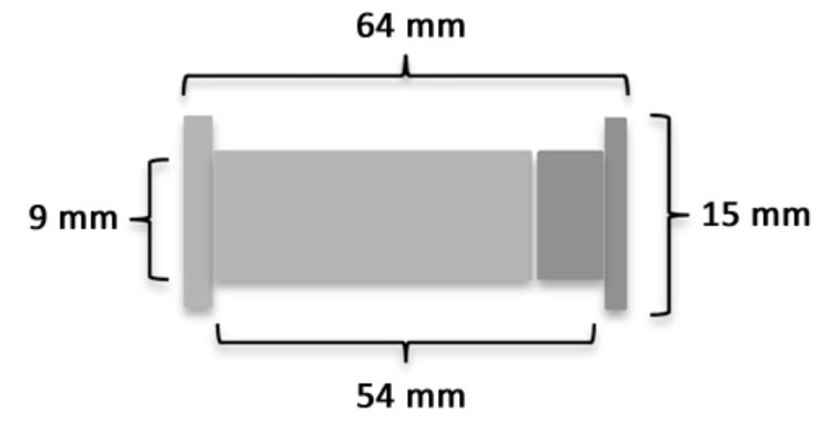 Ersatzteile Teakmöbel Ersatzschraube Messing Hülsenschraube 64-mm 3-teilig