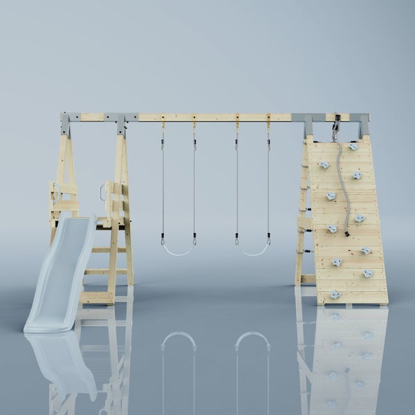 OutdoorToys Klettergerüst Frosch aus Holz in Blau