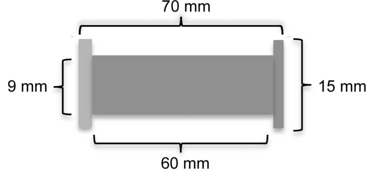 Ersatzteile Teakmöbel Ersatzschraube Messing Hülsenschraube 70-mm 2-teilig
