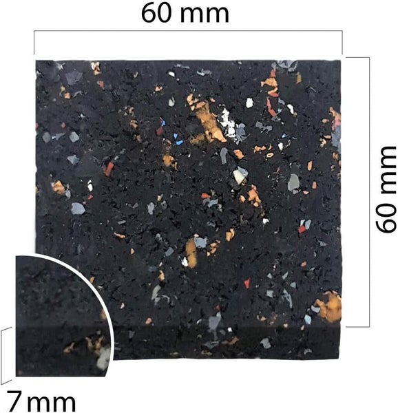 Kantholz auf Gummigranulatmatte