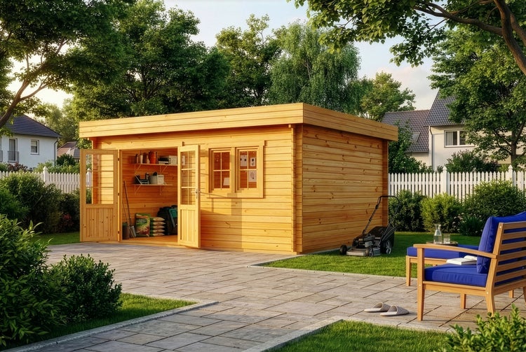 Schutzimprägnierung von Kiefernholz mit den Vorteilen: sofortiger Schutz, längere Lebensdauer, Zeit- und Kostenersparnis, gleichmäßige Qualität