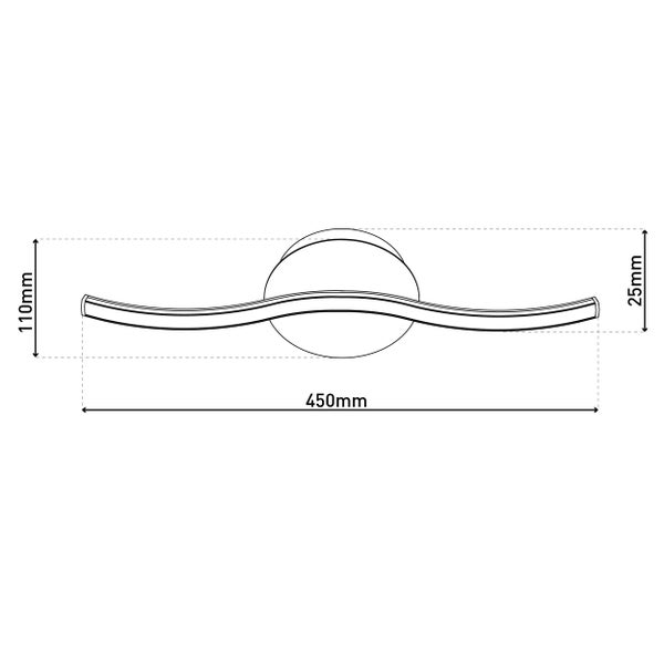 Wandleuchte mit LED-Leuchtmittel