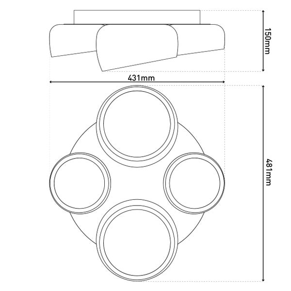 Hängeleuchte mit herunterhängenden Perlenketten