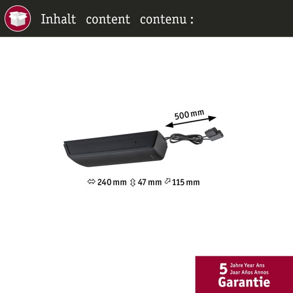 Drei LED Leuchtmittel GU10 mit einer langen Lebensdauer von bis zu 50000 Stunden für reduzierte Lampenwechsel.