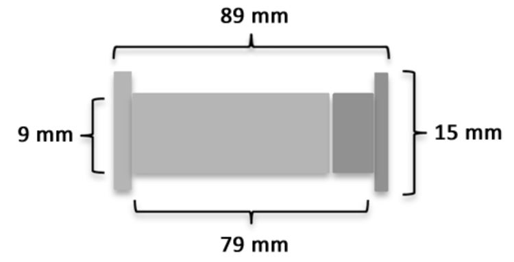 Ersatzteile Teakmöbel Ersatzschraube Messing Hülsenschraube 89-mm 3-teilig