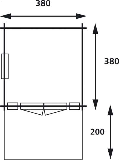 Brauner Sitzsack mit den Maßen 140 cm mal 180 cm mit sitzendem Mann