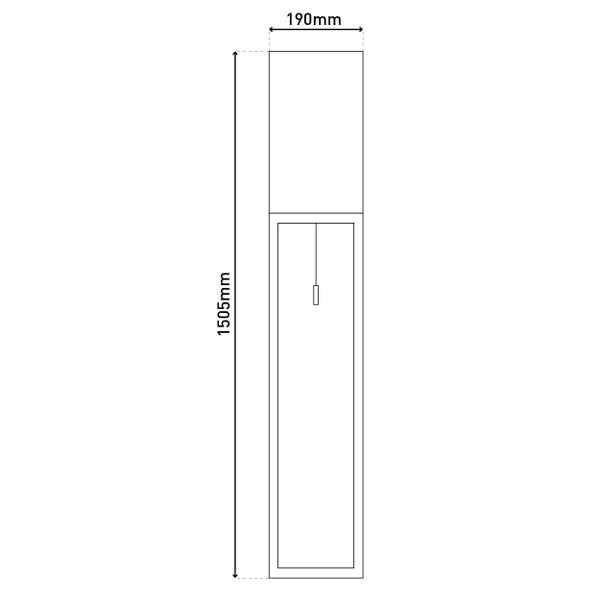 Stehleuchte mit Schirm und Metallgestell