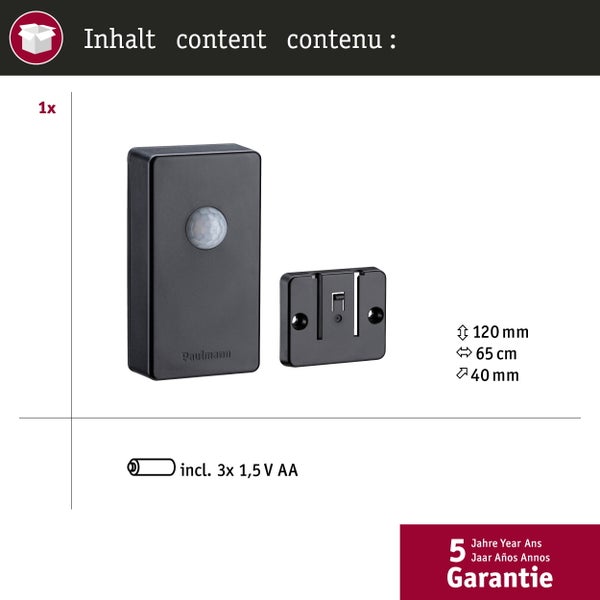 Sensor Smart Home Zigbee 3.0 B Ware Outdoor IP44 Schwarz
