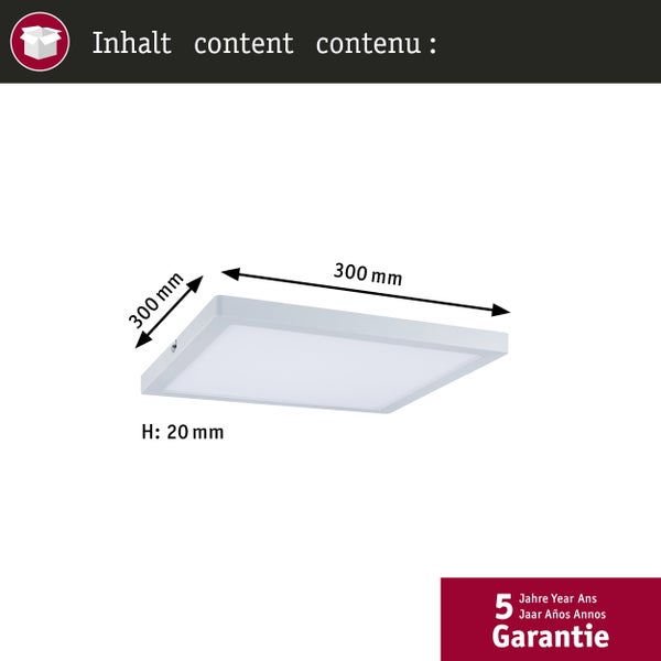 Badezimmer mit drei LED-Einbauleuchten Nova an der Decke, IP44 Spritzwasserschutz und 55 Millimeter Einbautiefe für flache Zwischendecken.