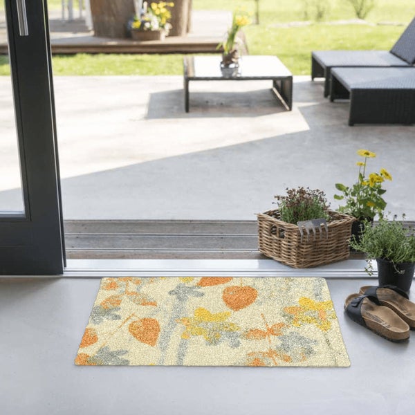 Akzente Feel Badematte mit Motiv in Gelb Fußmatte 50 x 70 cm, rutschfest, saugfähig