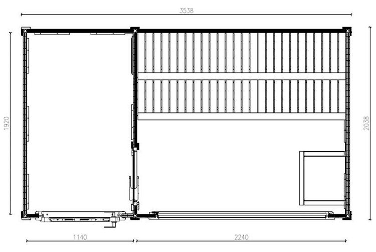 FinnTherm Gartensauna Magnolia Gartensauna 2 Sitzbänke aus Holz, Sauna mit 40 mm Wandstärke, Außensauna mit Montagematerial, Naturbelassen