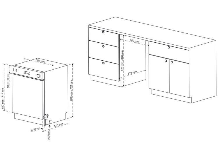 Telefunken Unterbau-Geschirrspüler Spülmaschine 60cm 12 Gedecke 9 Programme AquaStop 44 dB G-EU-6014-C-I