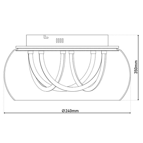 LED Deckenleuchte mit Dimmfunktion, Memoryfunktion, Nachtlichtfunktion und Fernbedienung inklusive