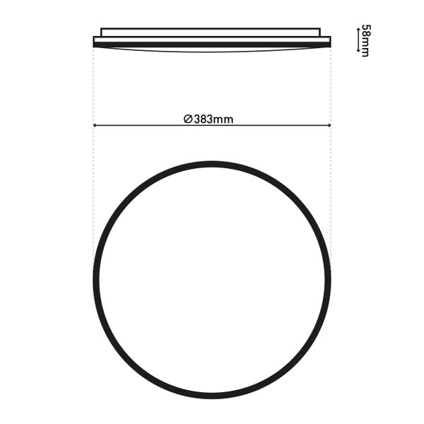 Runde LED Deckenleuchte