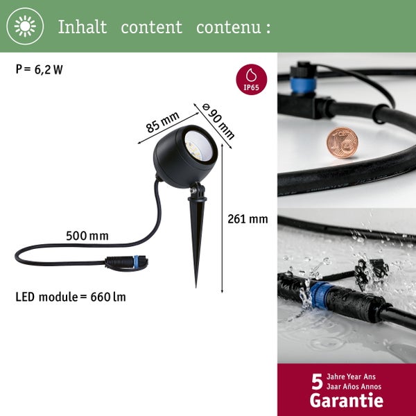 Paulmann Veluna VariFit LED Einbauleuchte rund mit dimmbarer Tunable White Funktion in Verpackung mit Zubehör