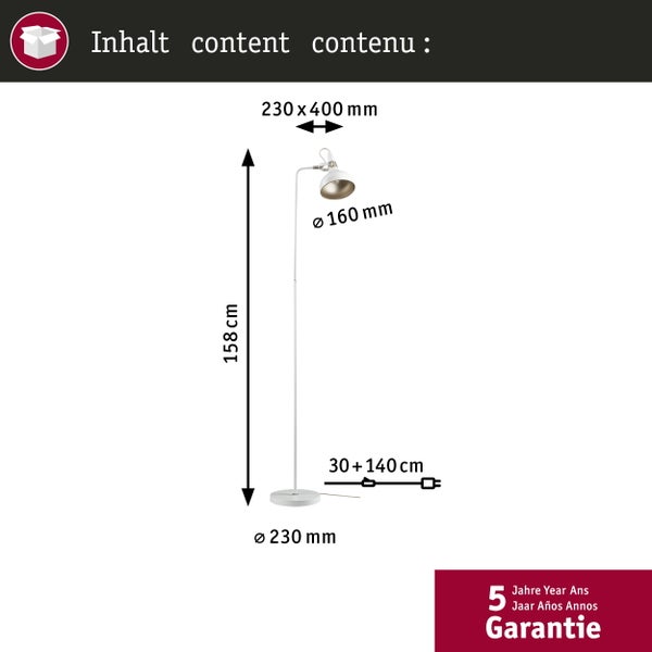 Quadratische Wandleuchte