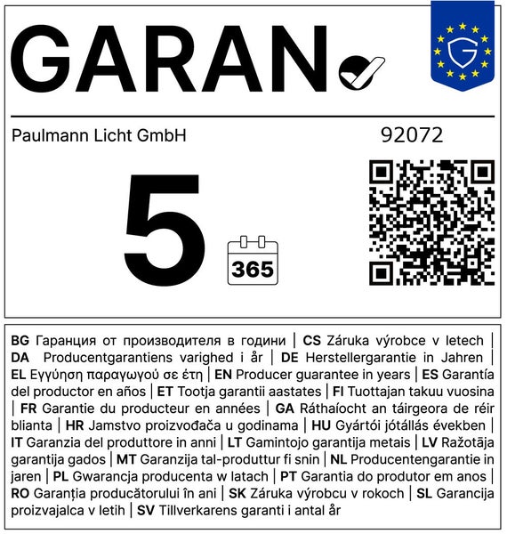 LED Einbaupanel IP44 rund 220 mm 16,5W 1150lm 4000K Chrom matt